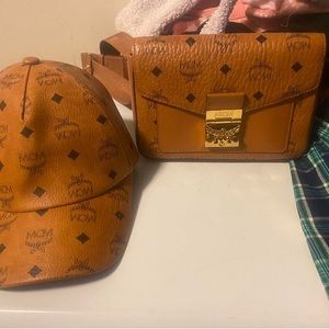 MCM AUTHENTIC BAG AND HAT
